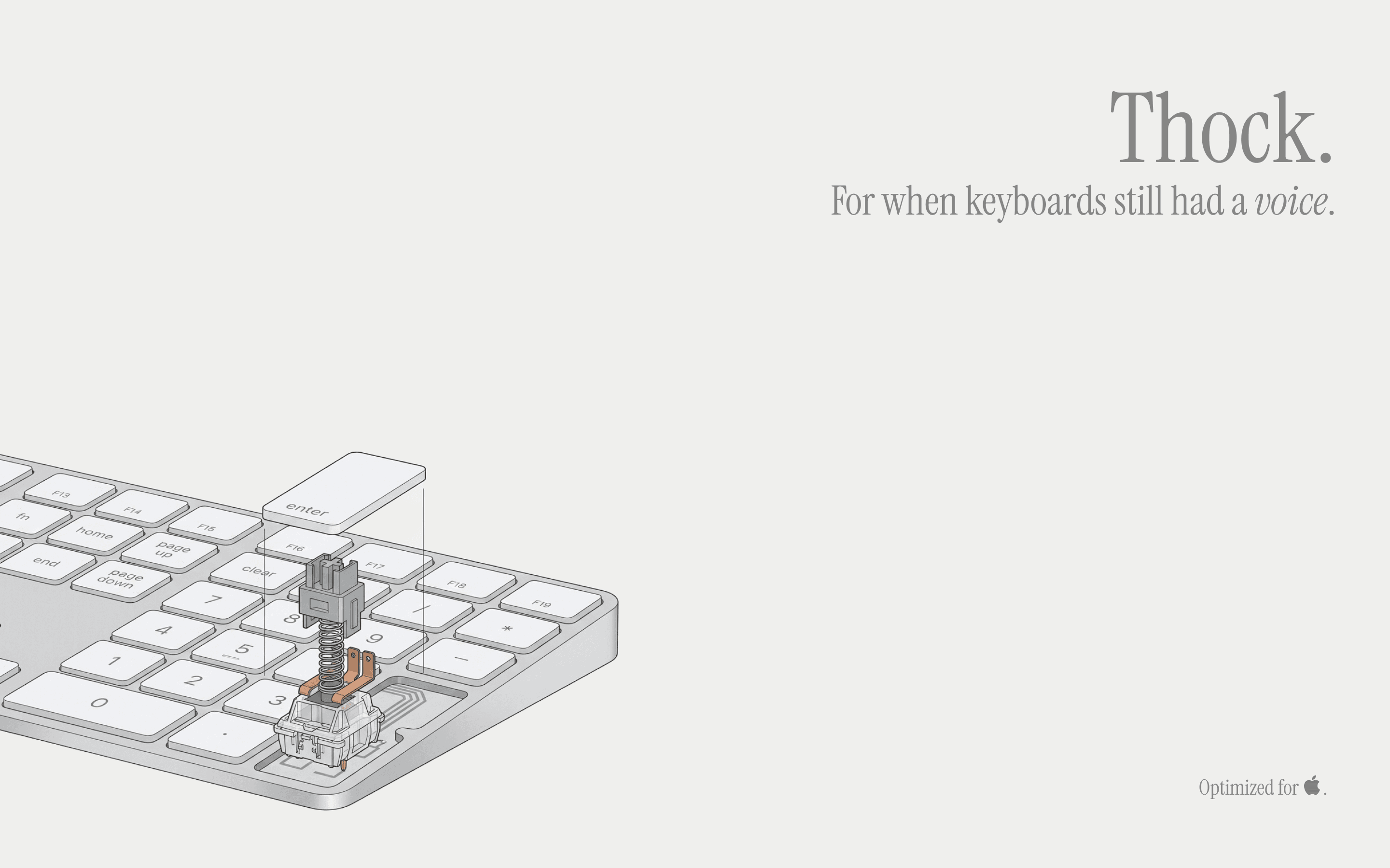 Thock interface preview